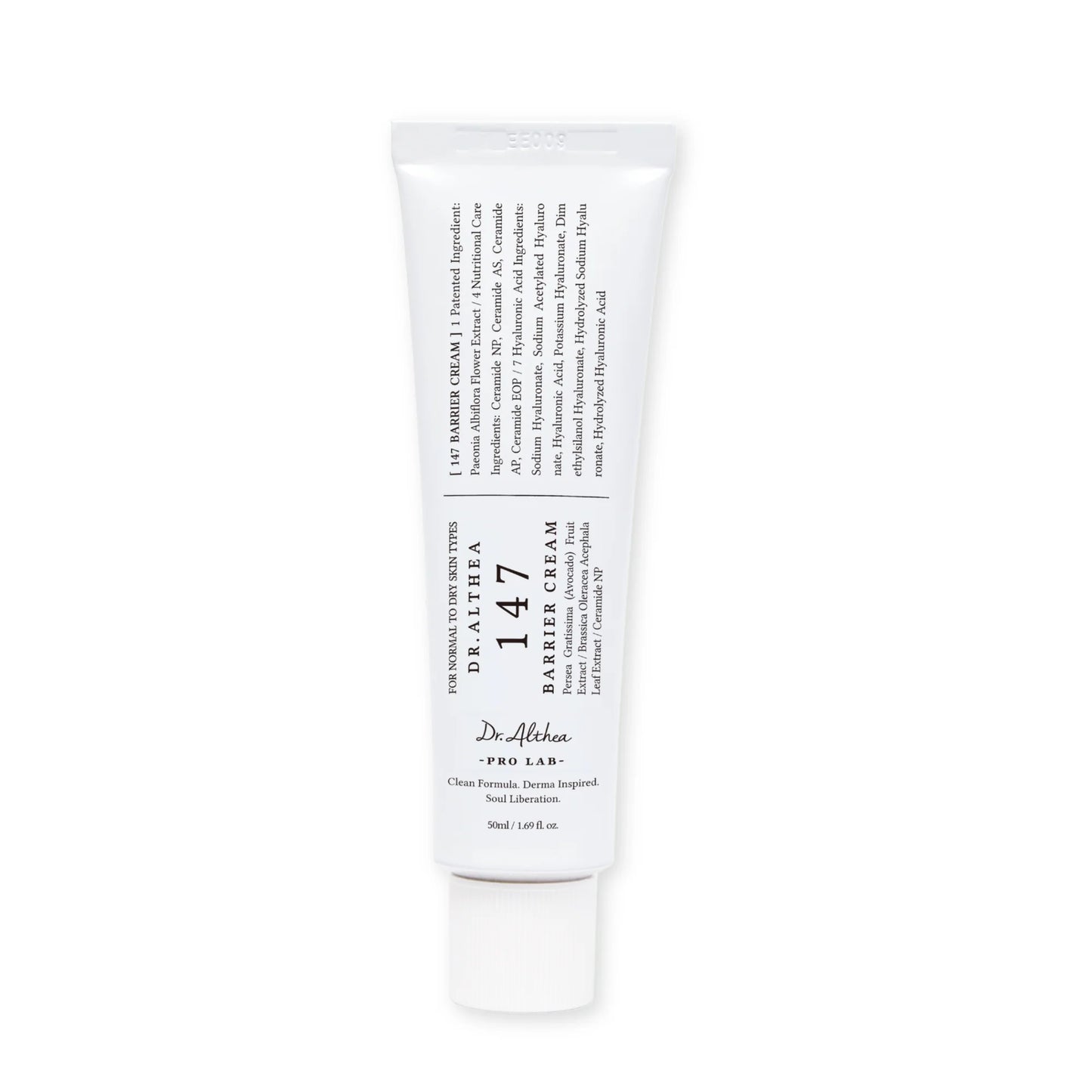 Tube of Dr. Althea 147 Barrier Cream on a white background