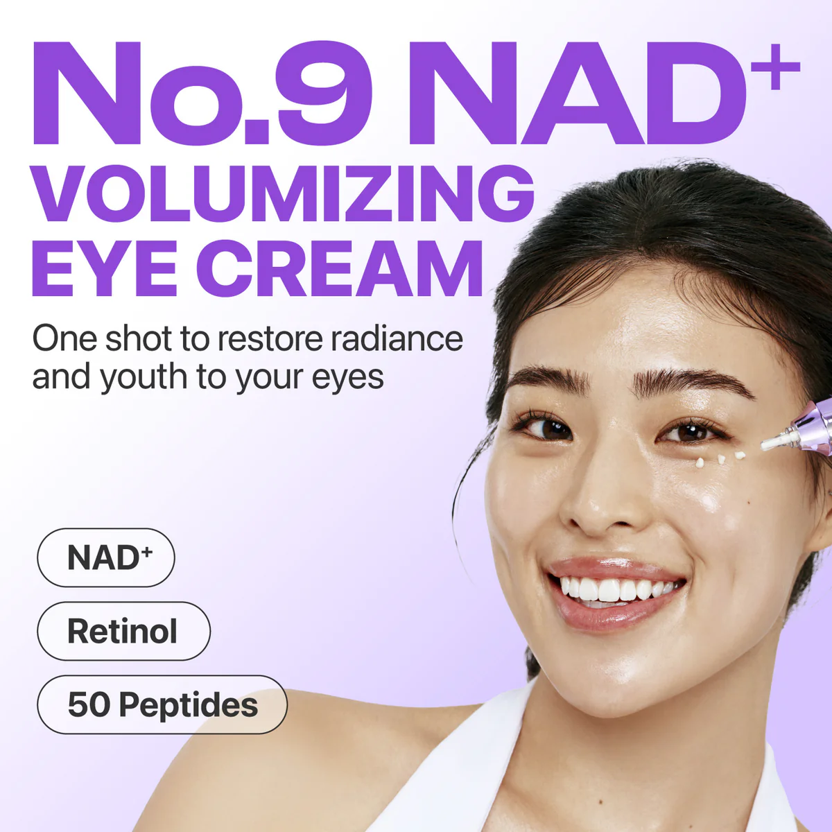 Numbuzin - No.9 NAD+ Retinol Volumetox Eye Cream