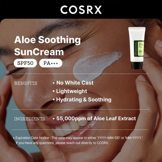COSRX -  Aloe Soothing Sun Cream spf50+ pa+++