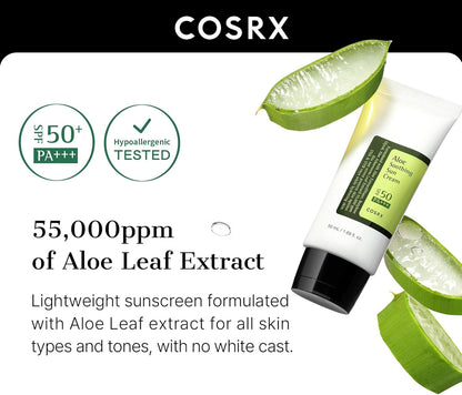 COSRX -  Aloe Soothing Sun Cream spf50+ pa+++