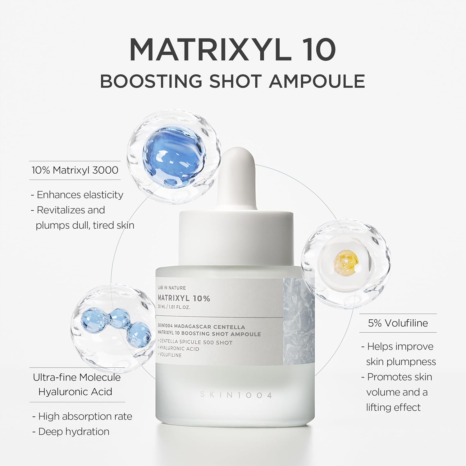 Matrixyl 10 Boosting Shot Ampoule with product details on a white background