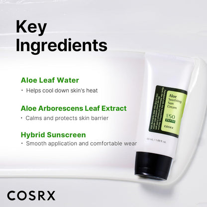 COSRX -  Aloe Soothing Sun Cream spf50+ pa+++
