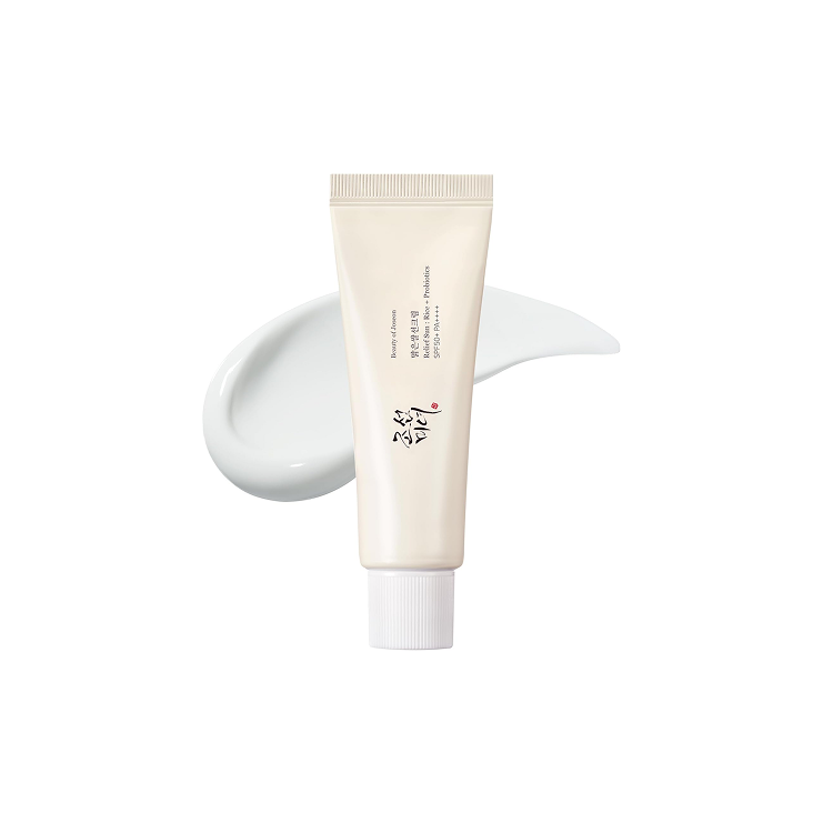 Tube of cream with a swatch on a white background