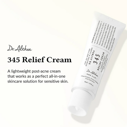 Dr. Althea 345 Relief Cream tube on a white background