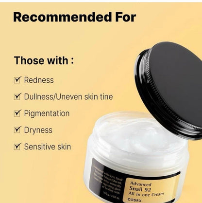 COSRX - Advanced Snail 92 All in One Cream (100g Jar)COSRXBarehug