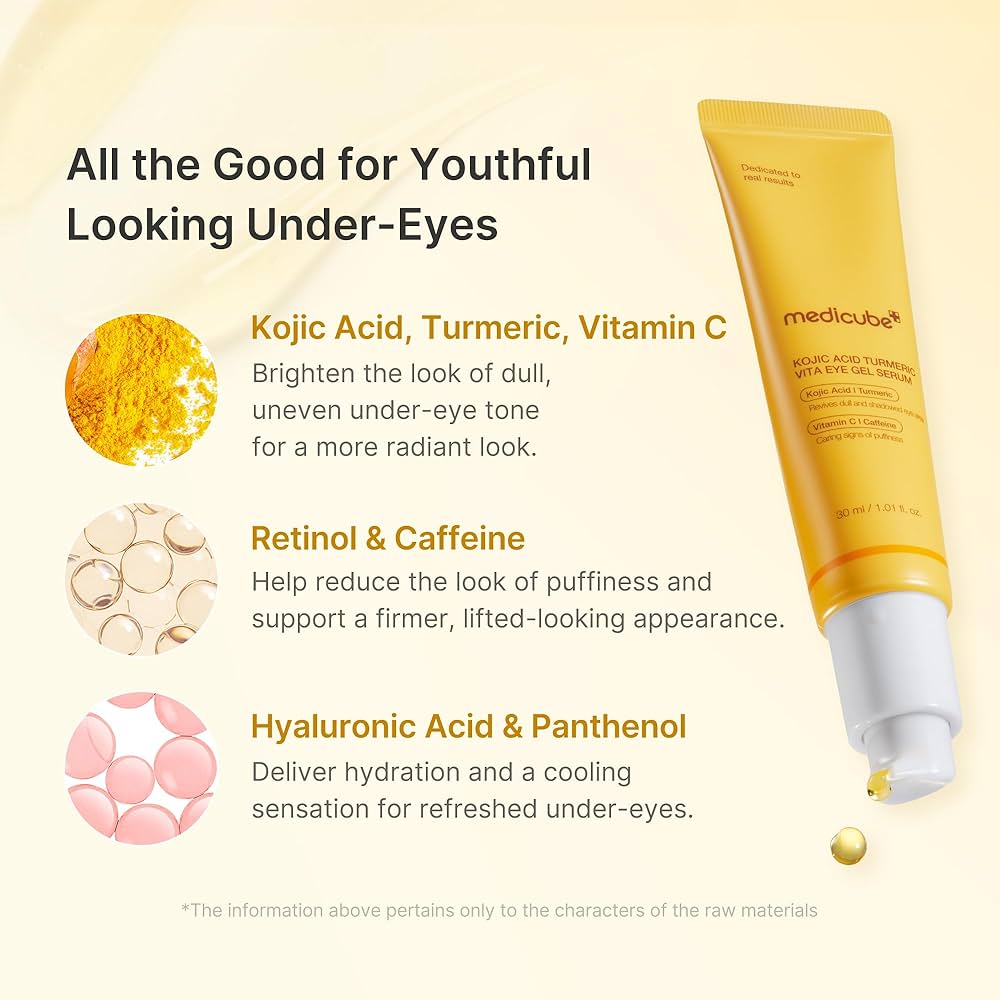 Medicube - Kojic Acid Turmeric Vita Eye Gel Serum 30ML