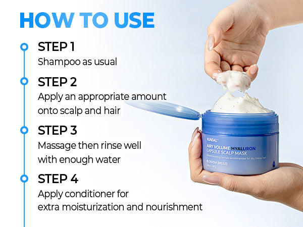 Kundal - Airy Volume Hyaluron Capsule Scalp Mask