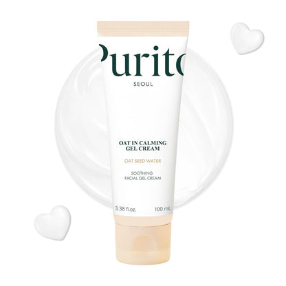 Purito Oat Calming Gel Cream tube on a white background