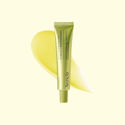 Skincare tube with a yellow background