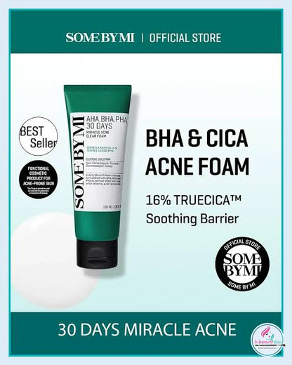 Some by Mi - AHA BHA PHA 30 days Miracle Foam Cleanser