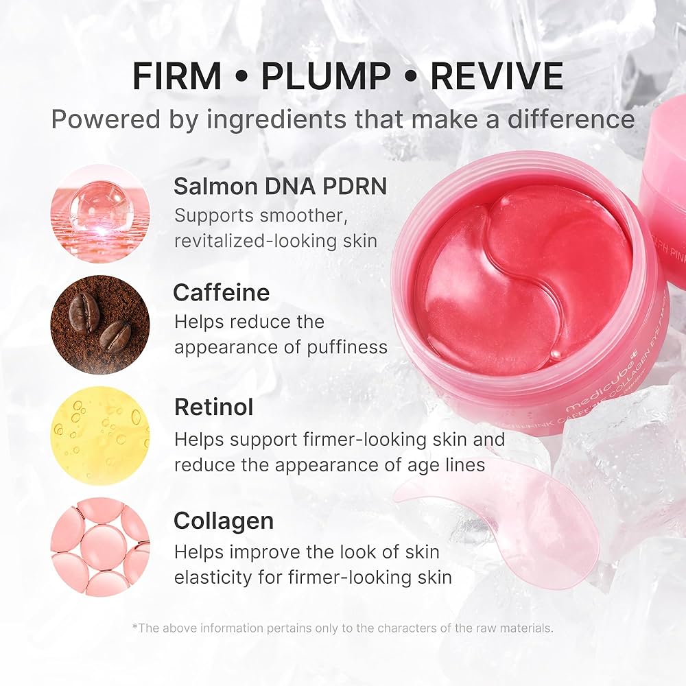 Medicube - PDRN Pink Caffeine Collagen & Retinol Eye Patch