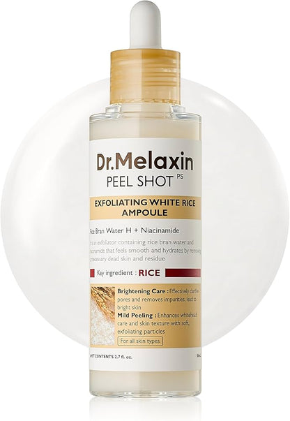 Dr. Melaxin - Peel Shot Glow White Rice Peeling Ampoule