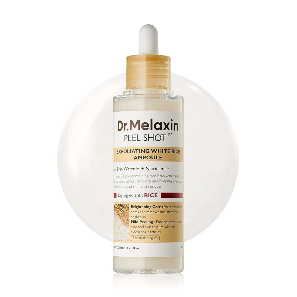 Dr. Melaxin - Peel Shot Glow White Rice Peeling Ampoule