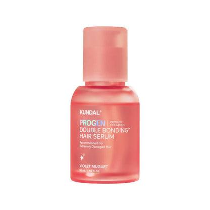 Kundal Progen Double Bonding Hair Serum bottle on a white background