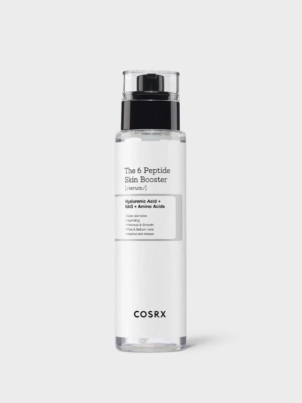 The 6 Peptide Skin Booster Serum bottle from COSRX