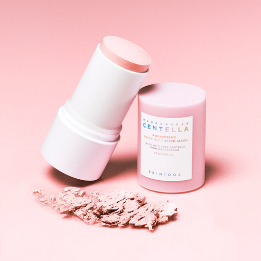 Skincare product with a pink background